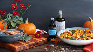 Creamy Roasted Pumpkin Fettuccine with Crispy Bacon