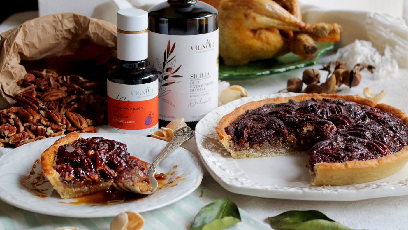 Thanksgiving Pecan Pie with Fig Caramel