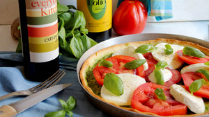 Pesto and Caprese Pie