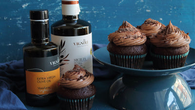 Mandarin Devil’s Food Cupcakes