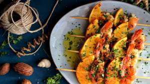 Orange Marinated Grilled Shrimp Skewers Recipe
