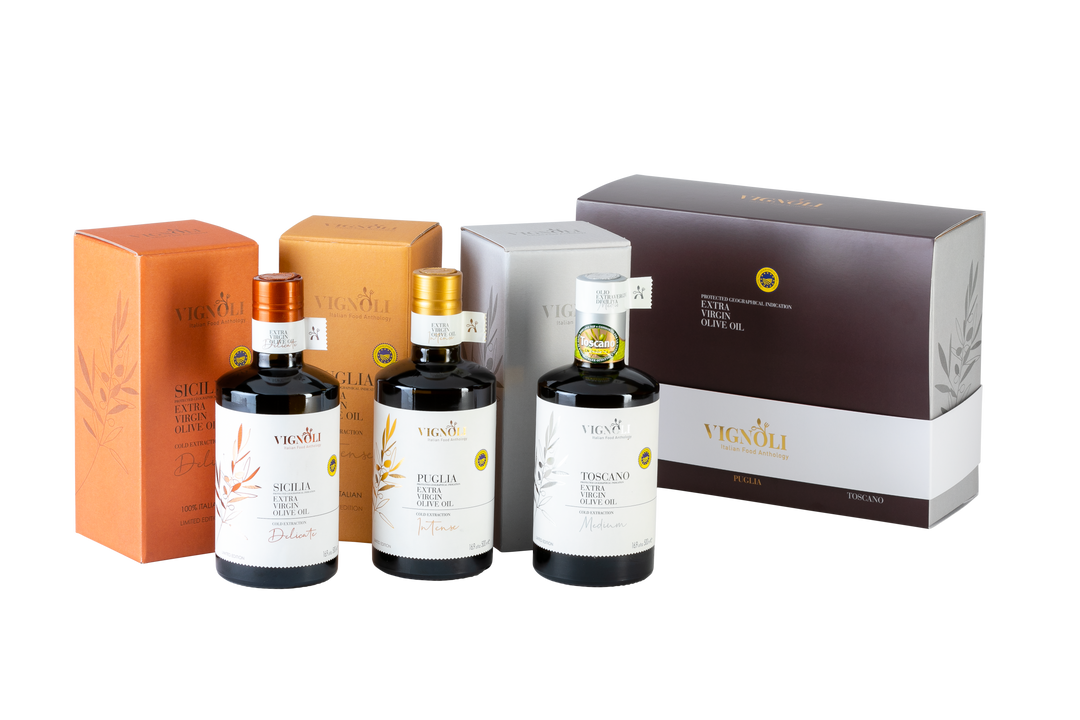 Italian Extra Virgin Olive Oil - 3 Pack IGP Certified | Vignoli Food