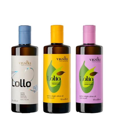 Vignoli Lollo Extra Virgin Olive Oil Trio Set of 16.9oz bottles