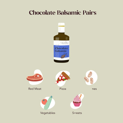 Chocolate Infused Balsamic Vinegar food pairing chart