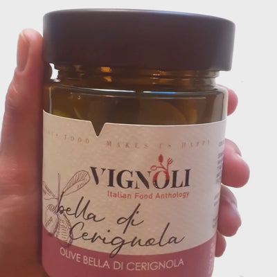 Bella di Cerignola Olives opening jar