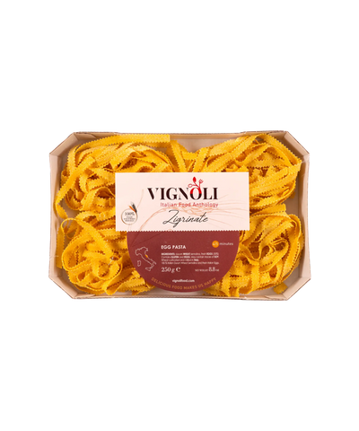 Vignoli Knurled Pappardelle Italian Egg Pasta 8.8oz front of package