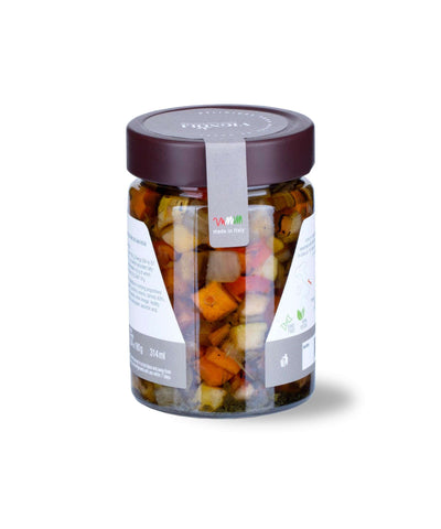 Mixed Grill Vegetables in Olive Oil side of 10.22oz jar