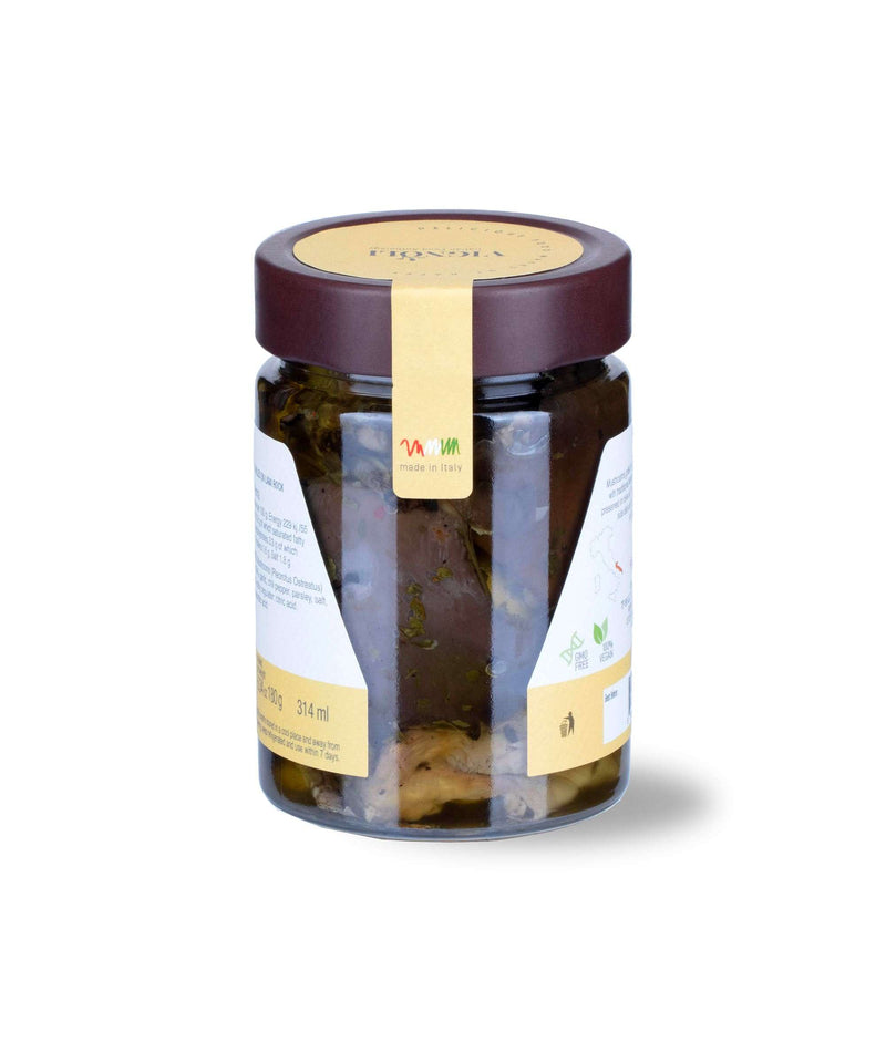 Vignoli Grilled Mushrooms in Olive Oil side of 10.22oz jar
